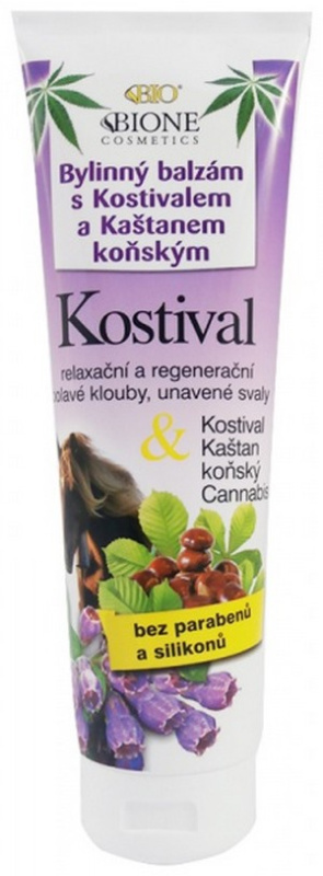 Bione Cosmetics Cannabis Kostival balzám na unavené svaly 300 ml
