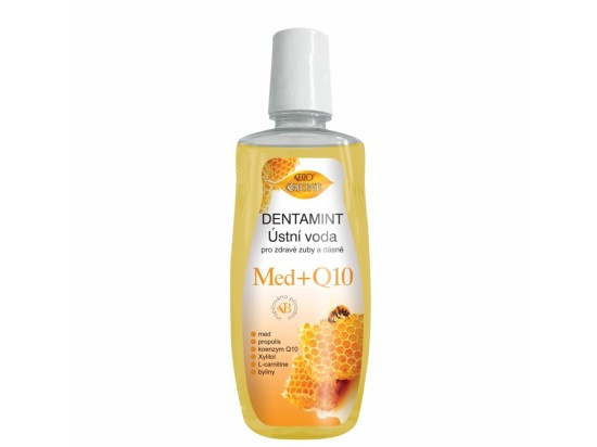 Bione Cosmetics Dentamint Med + Propolis ústní voda příchuť Honey + Propolis 500 ml