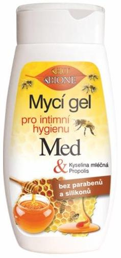 Bione Cosmetics Honey + Q10 gel pro intimní hygienu s mateří kašičkou 260 ml