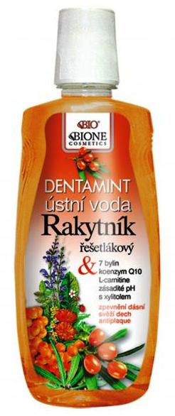 Bione Cosmetics Rakytník ústní voda proti zubnímu plaku a pro zdravé dásně 500 ml