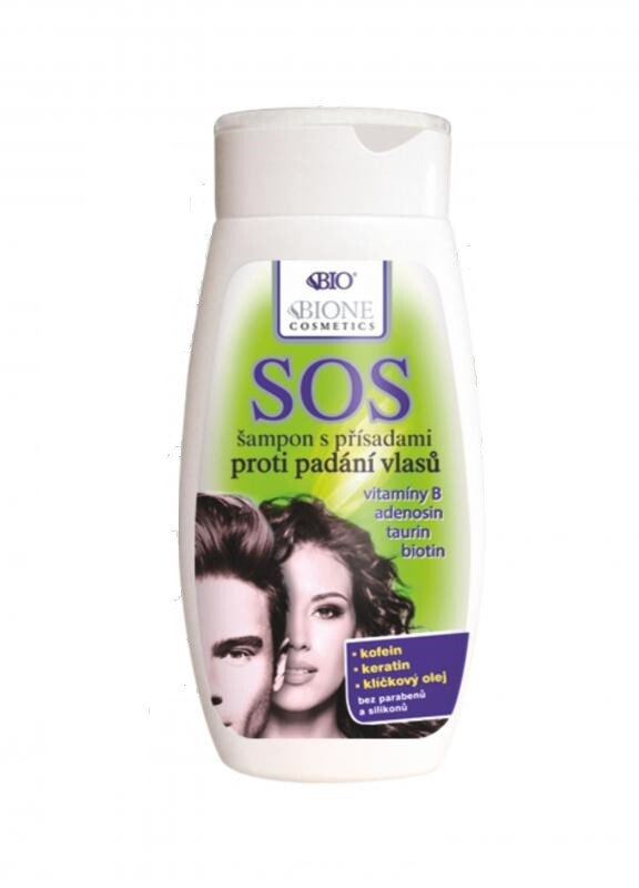 Bione Cosmetics SOS šampon proti řídnutí a padání vlasů 260 ml