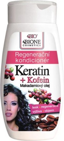 BIO BIONE Keratin + Kofein Regenerační kondicionér 260 ml