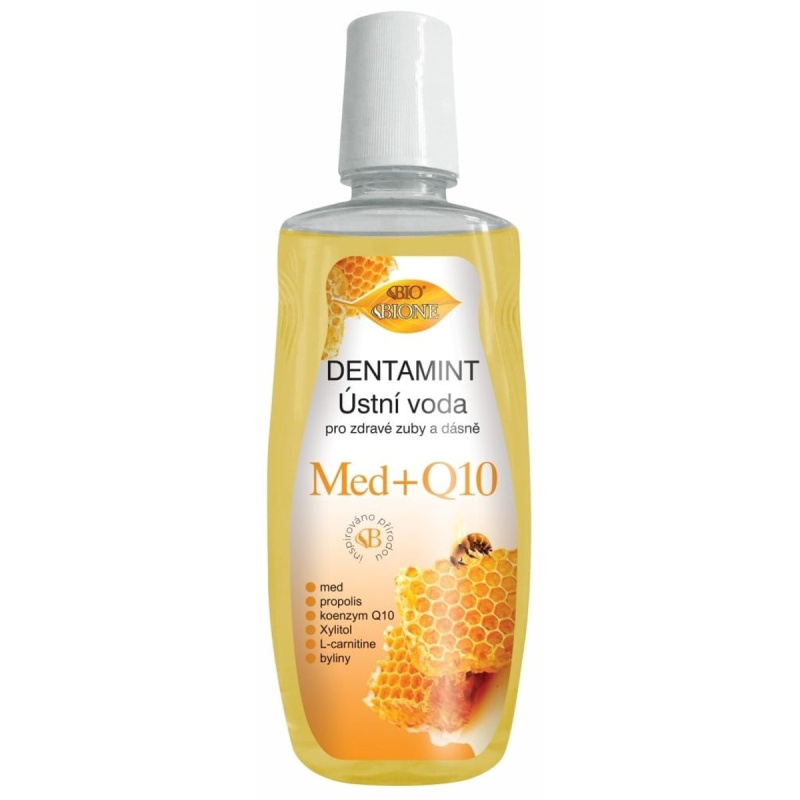 Bione cosmetics BIO Dentamint ústní voda med a propolis