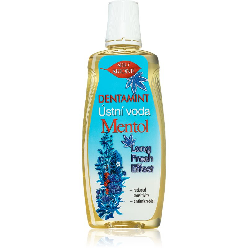 Bione Cosmetics Dentamint Mentol ústní voda 500 ml