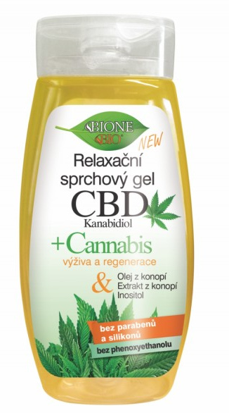 Bione Cosmetics Cannabis CBD relaxační sprchový gel s CBD 260 ml