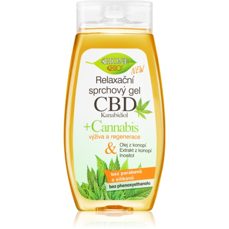 Bione Cosmetics Cannabis CBD relaxační sprchový gel s CBD 260 ml