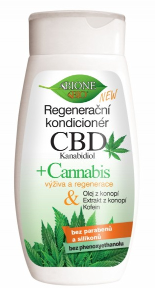 Bione Cosmetics Cannabis CBD regenerační kondicionér na vlasy 260 ml