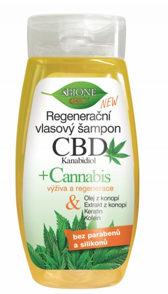 Bione Cosmetics Cannabis CBD regenerační šampon s CBD 260 ml