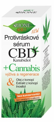 Bione Cosmetics Cannabis CBD vyživující sérum proti vráskám 40 ml