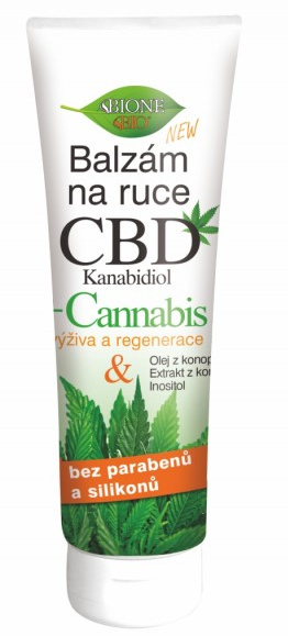 Bione Cosmetics Cannabis CBD regenerační balzám na ruce s CBD 205 ml