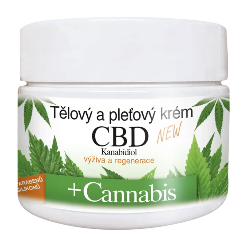 Bione Cosmetics Cannabis CBD výživný krém na obličej a tělo s CBD 260 ml