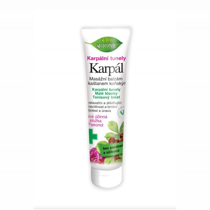 BIO BIONE Paeonol masáž.balzám Karpál.tunely 130ml