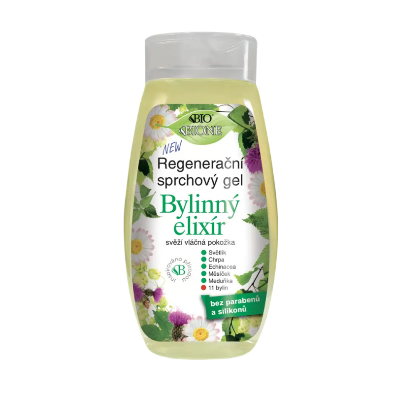 Bione Cosmetics Bylinný elixír regenerační sprchový gel 260 ml