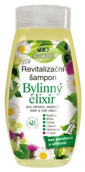 Bione Cosmetics Bylinný elixír revitalizační šampon 260 ml
