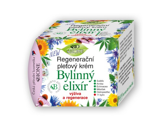 Bione Cosmetics Bylinný elixír regenerační pleťový krém 51 ml