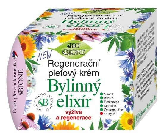 Bione Cosmetics Bylinný elixír regenerační pleťový krém 51 ml