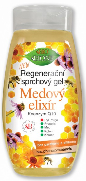 Bione Cosmetics Medový Elixír regenerační sprchový gel 260 ml