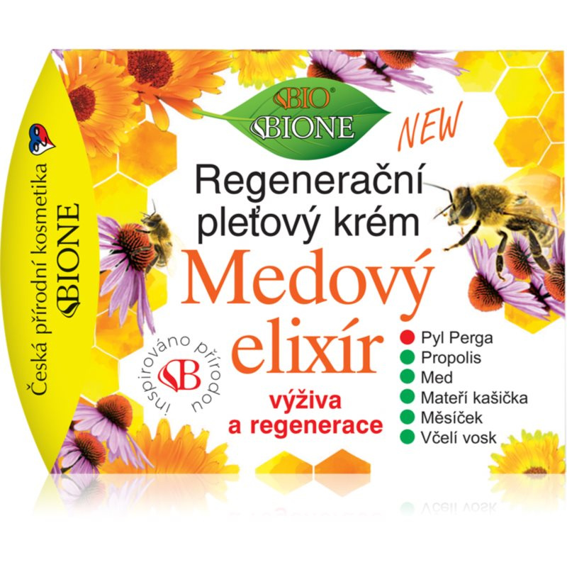 Bione Cosmetics Medový Elixír regenerační pleťový krém 51 ml