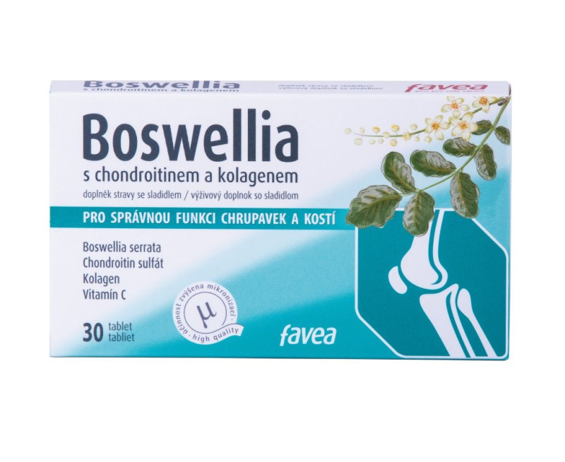 FAVEA Boswellia s chondroitinem a kolagenem 30 tablet