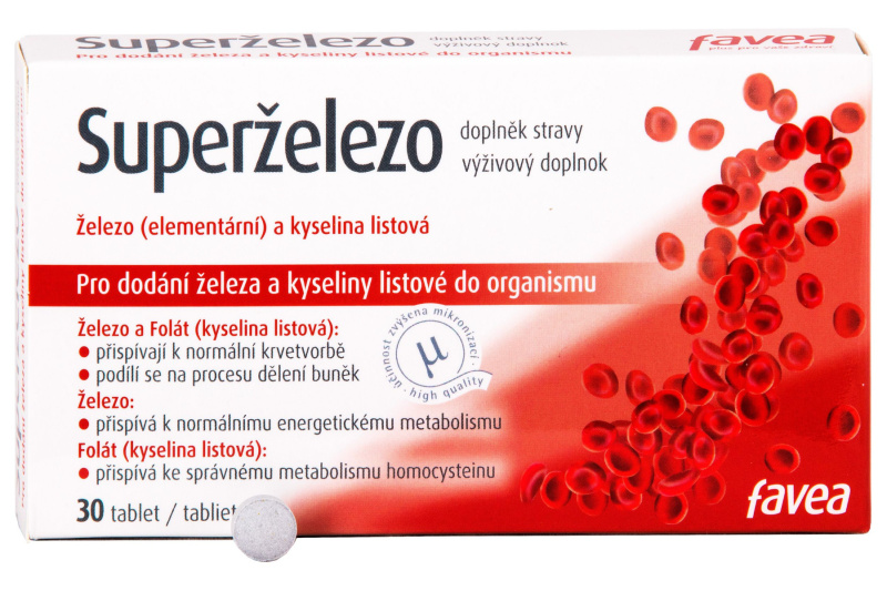FAVEA Superželezo 30 tablet