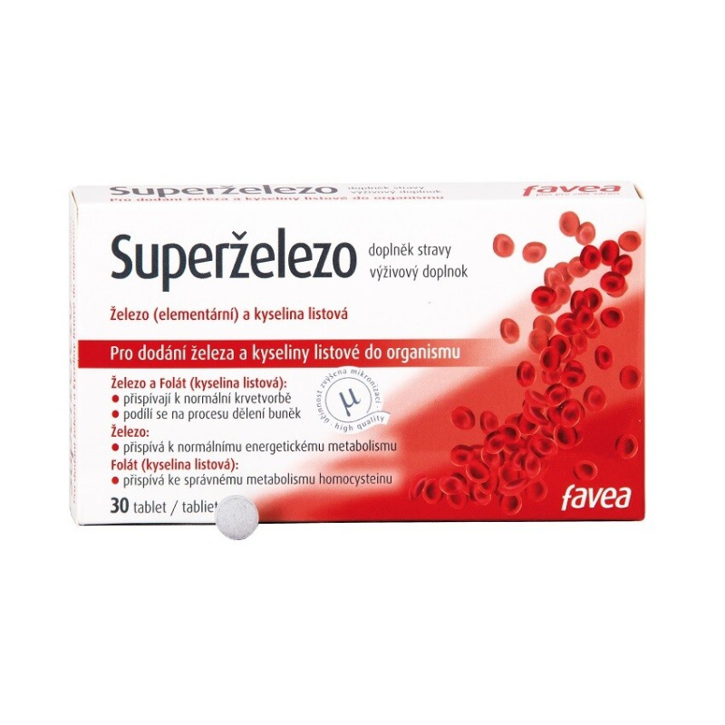 FAVEA Superželezo 30 tablet