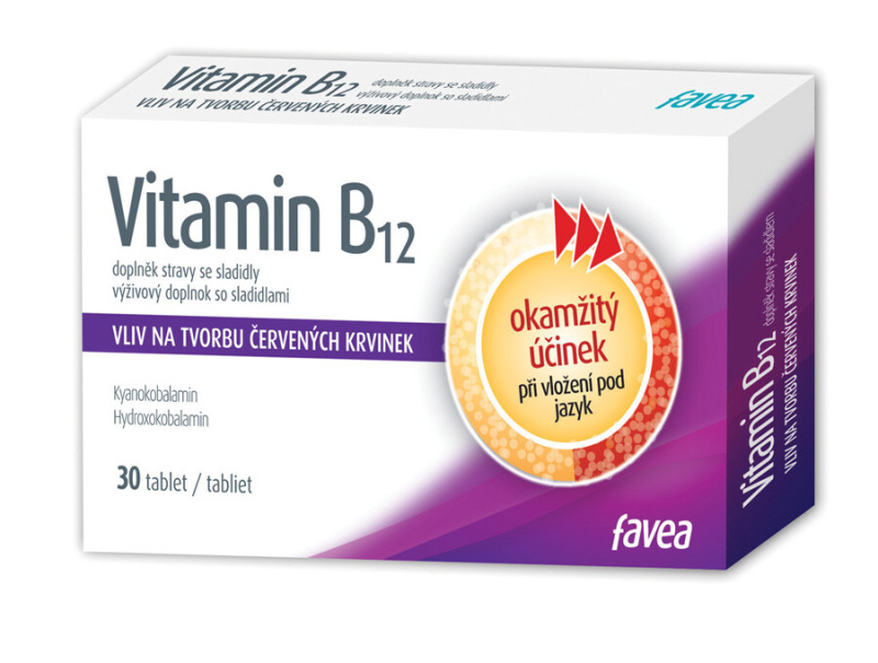 FAVEA Vitamín B12 30 tablet