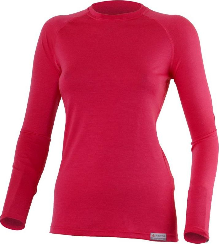 Dámské merino triko LASTING Atila růžová Velikost: XS