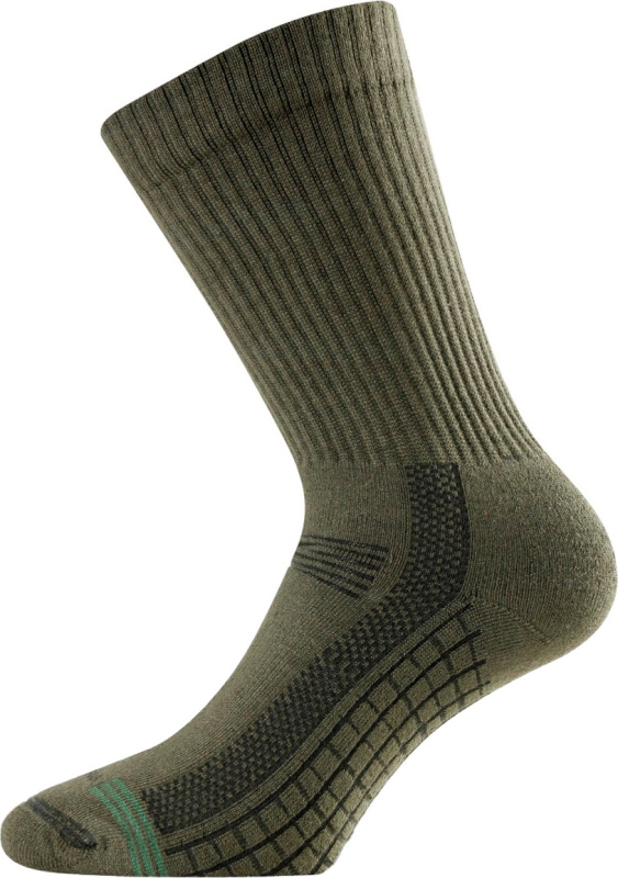 Bambusové ponožky LASTING Tsr khaki Velikost: (42-45) L