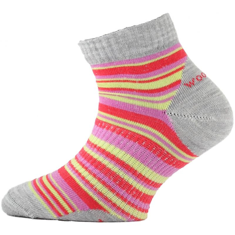 Dětské merino ponožky LASTING Tjp červené Velikost: (34-37) S