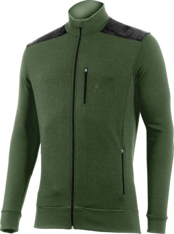 LASTING pánská merino mikina HUBERT zelená Velikost: XXL