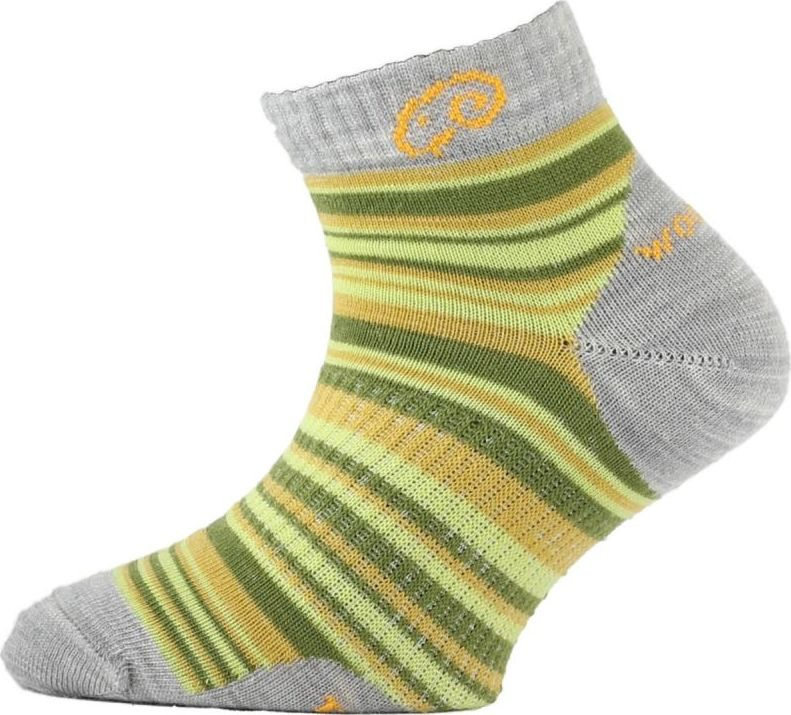 Dětské merino ponožky LASTING Tjp žluté Velikost: (34-37) S