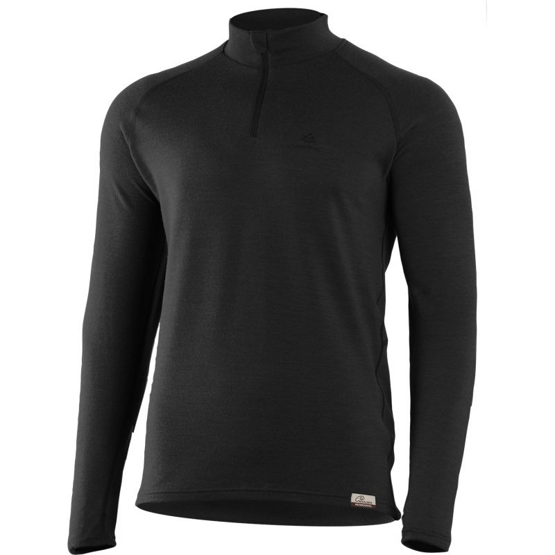 LASTING pánská merino mikina WARY černá Velikost: XXL