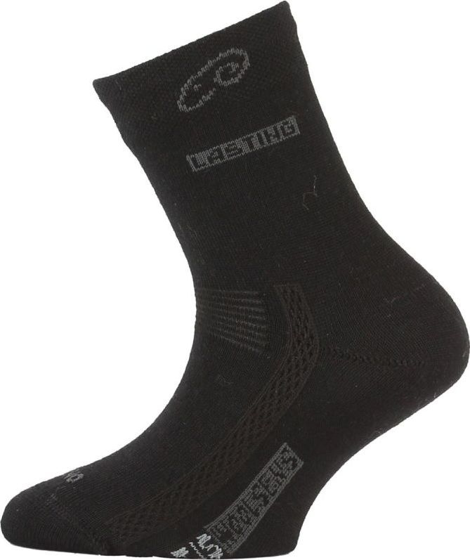Dětské merino ponožky LASTING Tjs černé Velikost: (34-37) S