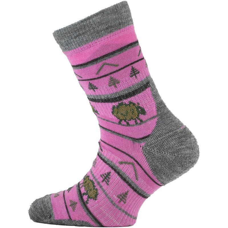 Dětské merino ponožky LASTING Tjl růžové Velikost: (34-37) S