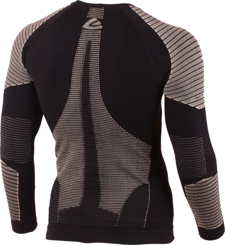 Pánské merino triko LASTING Werolo černé Velikost: XS