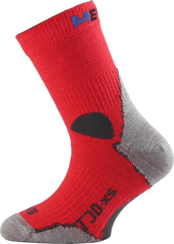 Dětské merino ponožky LASTING Tjd červené Velikost: (34-37) S