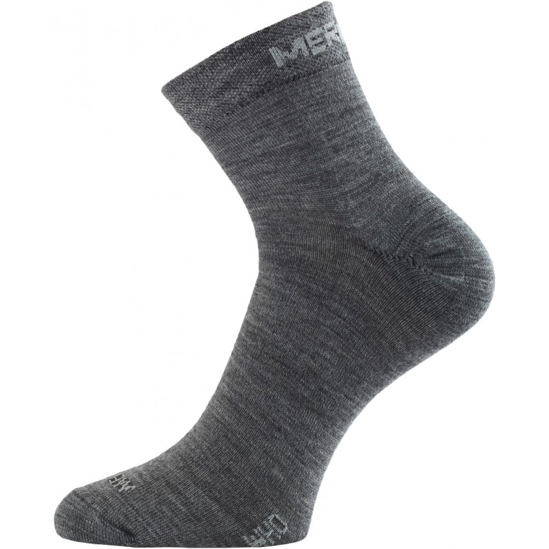 Merino ponožky LASTING Who šedé Velikost: (34-37) S