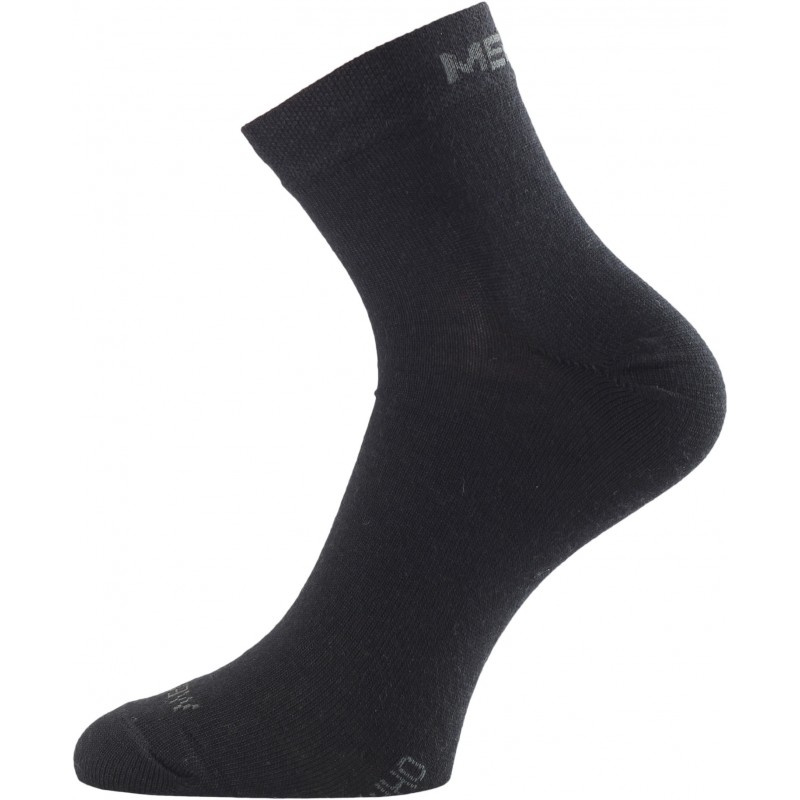 Merino ponožky LASTING Who černé Velikost: (42-45) L