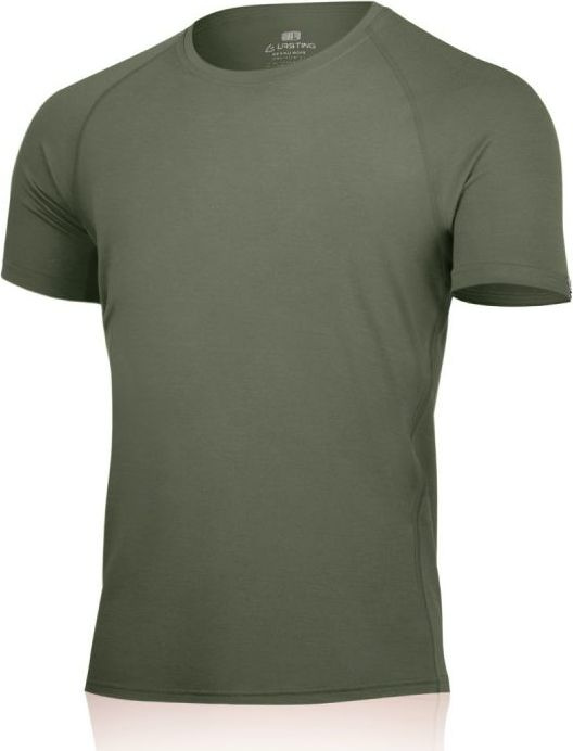 Pánské merino triko LASTING Quido zelené Velikost: XXXL