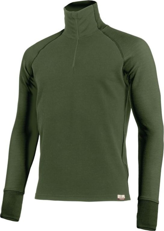Pánská merino mikina LASTING Leo zelená Velikost: XL