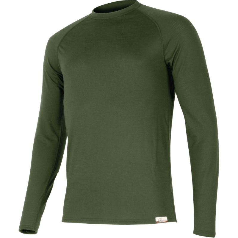 Pánské merino triko LASTING Atar  zelené Velikost: M