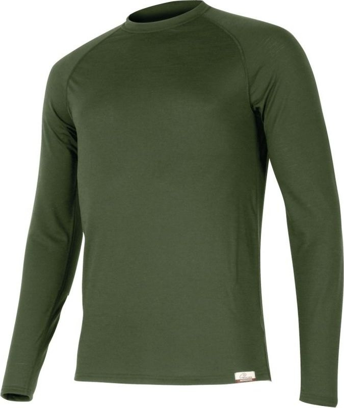 Pánské merino triko LASTING Atar  zelené Velikost: XL