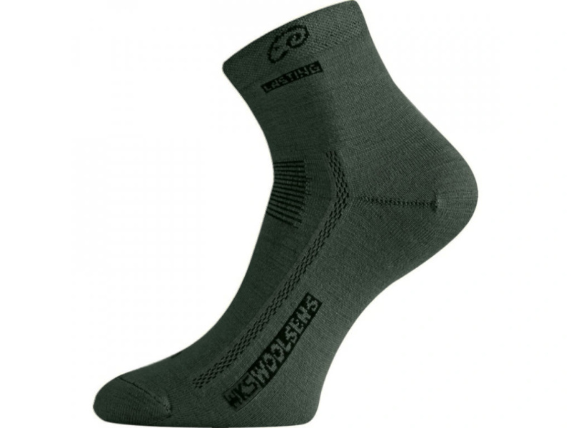 Merino ponožky LASTING Wks zelené Velikost: (38-41) M