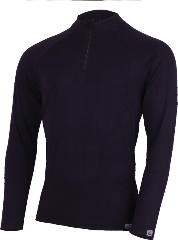 Pánské merino triko LASTING Azar černá Velikost: 2XL