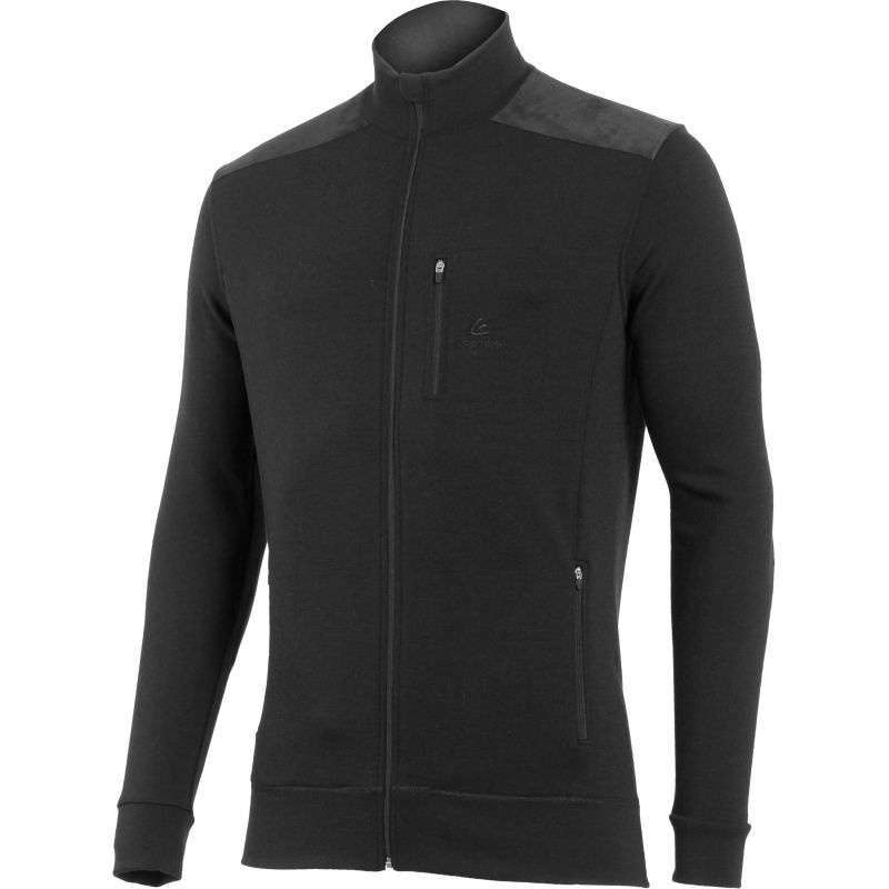 Pánská merino mikina LASTING Hubert černá Velikost: L