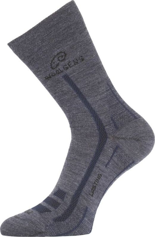 Merino ponožky LASTING Wls modré Velikost: (42-45) L