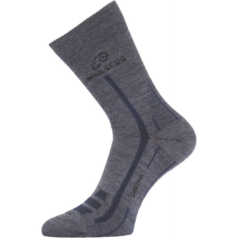 Merino ponožky LASTING Wls modré Velikost: (38-41) M