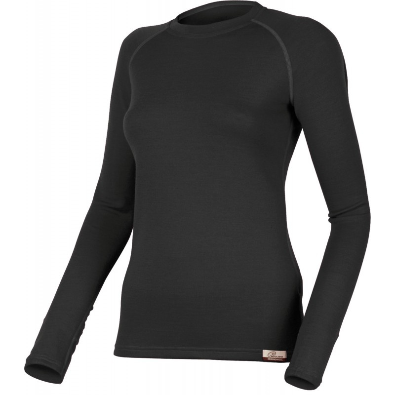 Dámská merino mikina LASTING Lena černá Velikost: XL