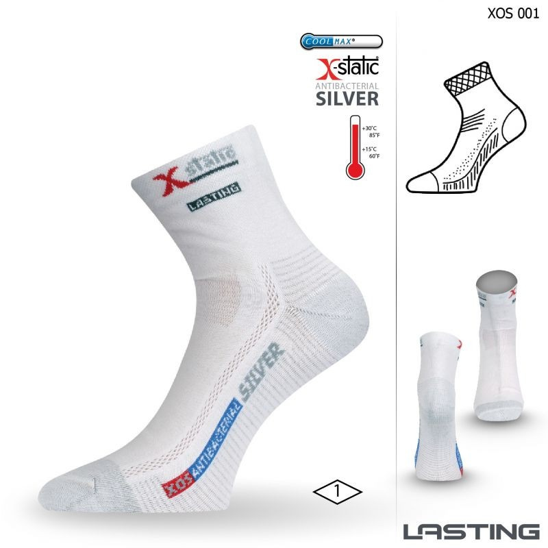 Funkční ponožky LASTING Xos bílé Velikost: (46-49) XL