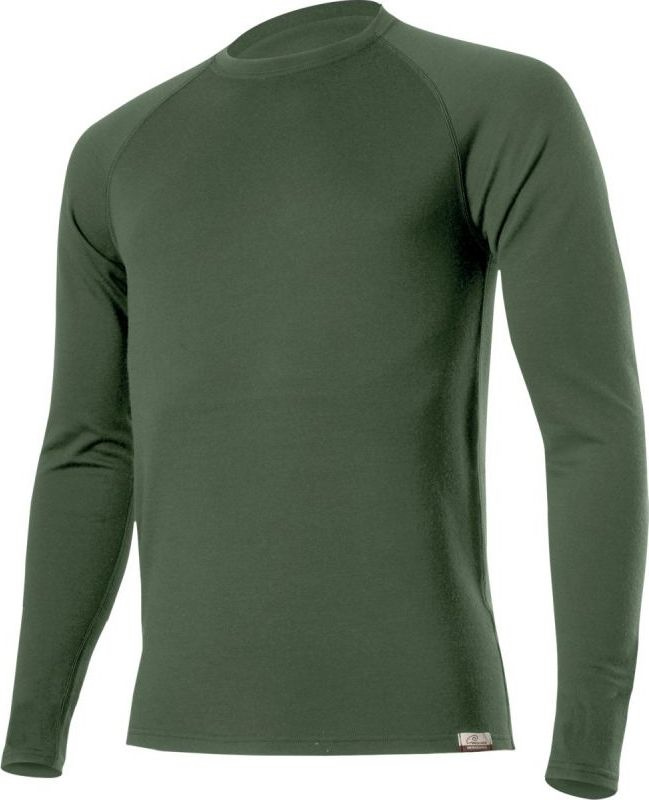 Pánská merino mikina LASTING Wity zelená Velikost: XL